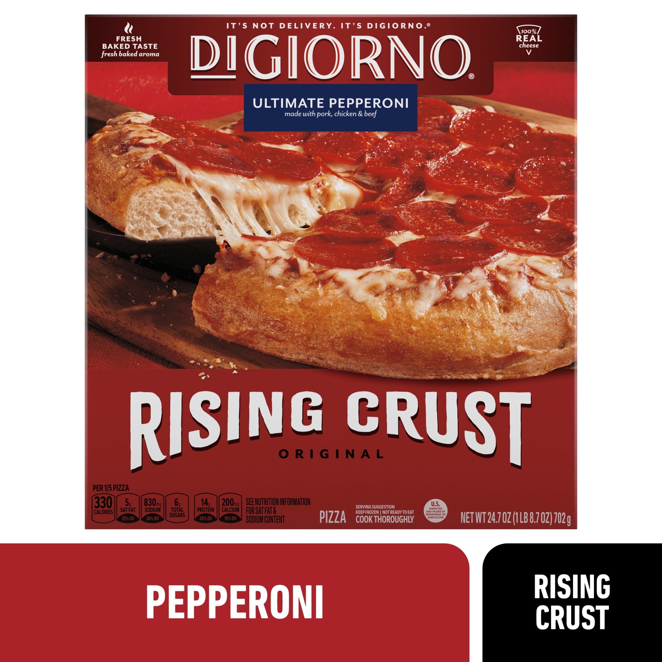 Rising Crust Pepperoni Pizza,  Free Coke ( Same Day Delivery Usa )